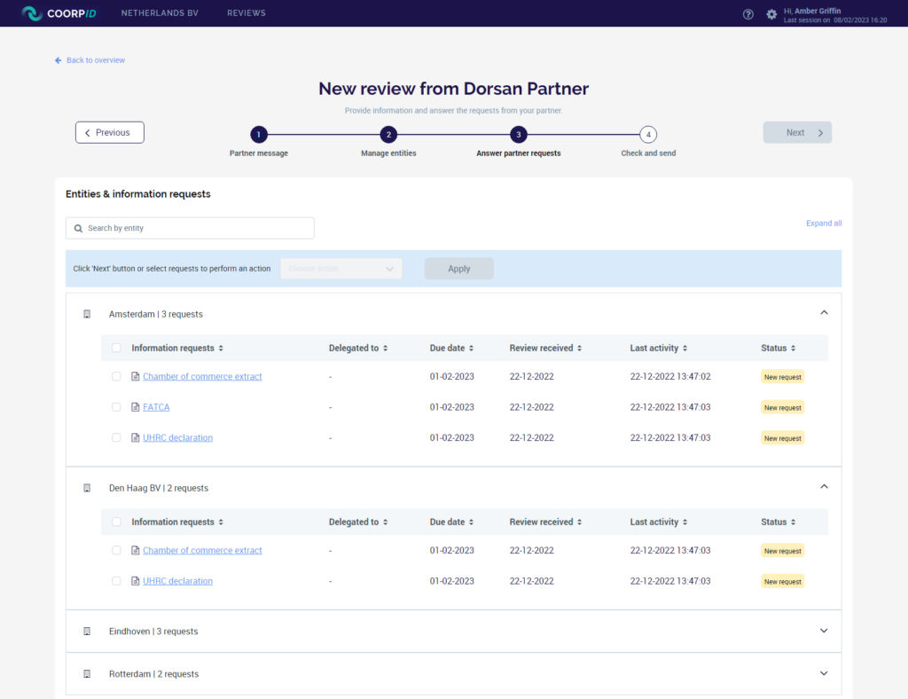 CoorpID onboarding - New review